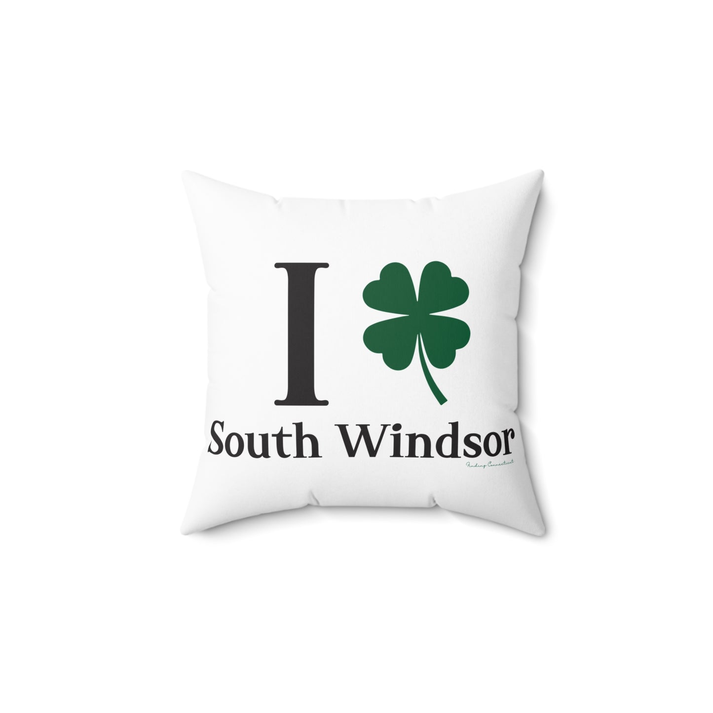 I Clover South Windsor Spun Polyester Square Pillow