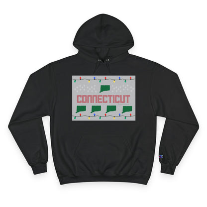 Connecticut Ugly Holiday Champion Hoodie Sweatshirt