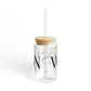41 Tilt Weston Glass Can with Straw and Lid, 16oz