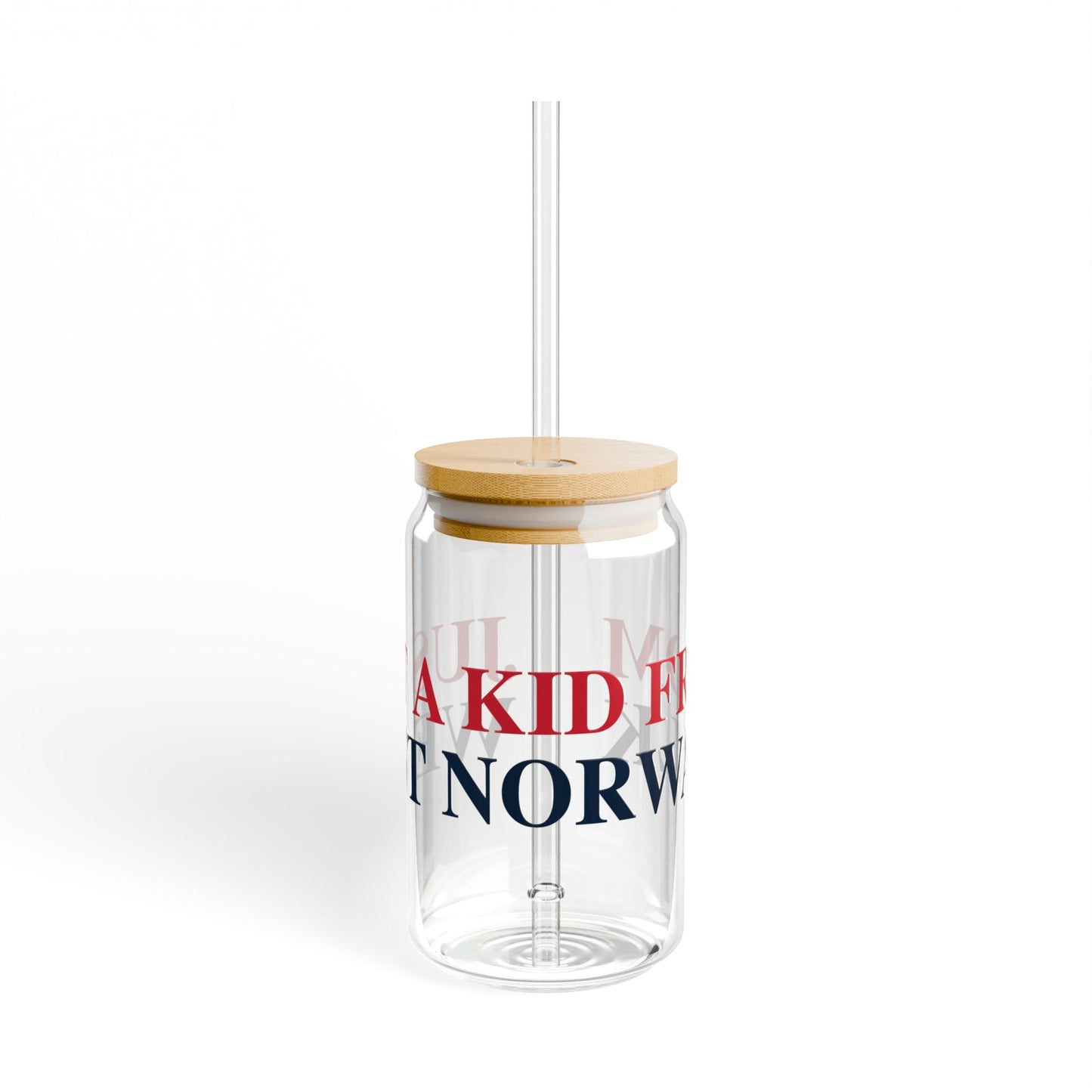 Just a kid from West Norwalk Sipper Glass, 16oz
