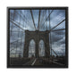 In the middle of the bridge Gallery Canvas Wraps, Square Frame