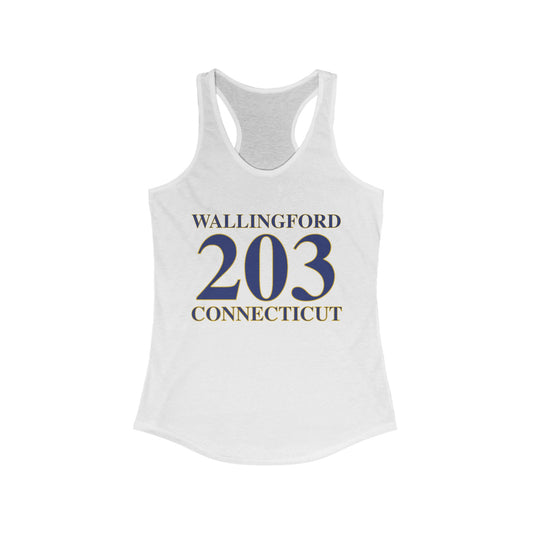 Wallingford 203 Connecticut Women's Ideal Racerback Tank