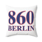 860 Berlin Red, White & Blue Spun Polyester Square Pillow