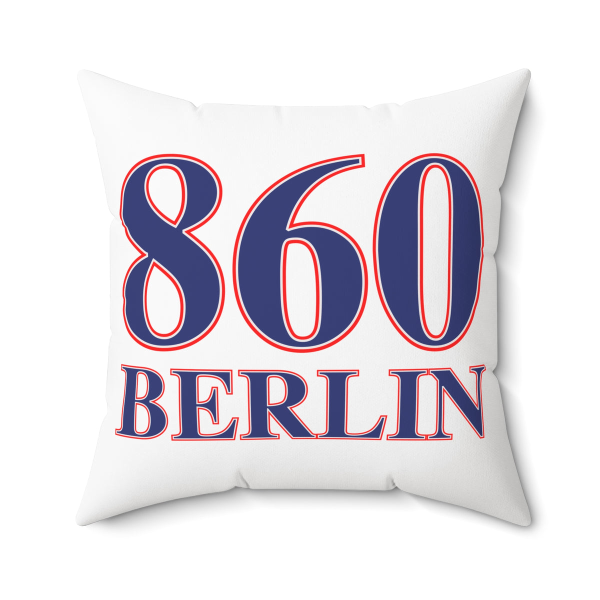 860 Berlin Red, White & Blue Spun Polyester Square Pillow