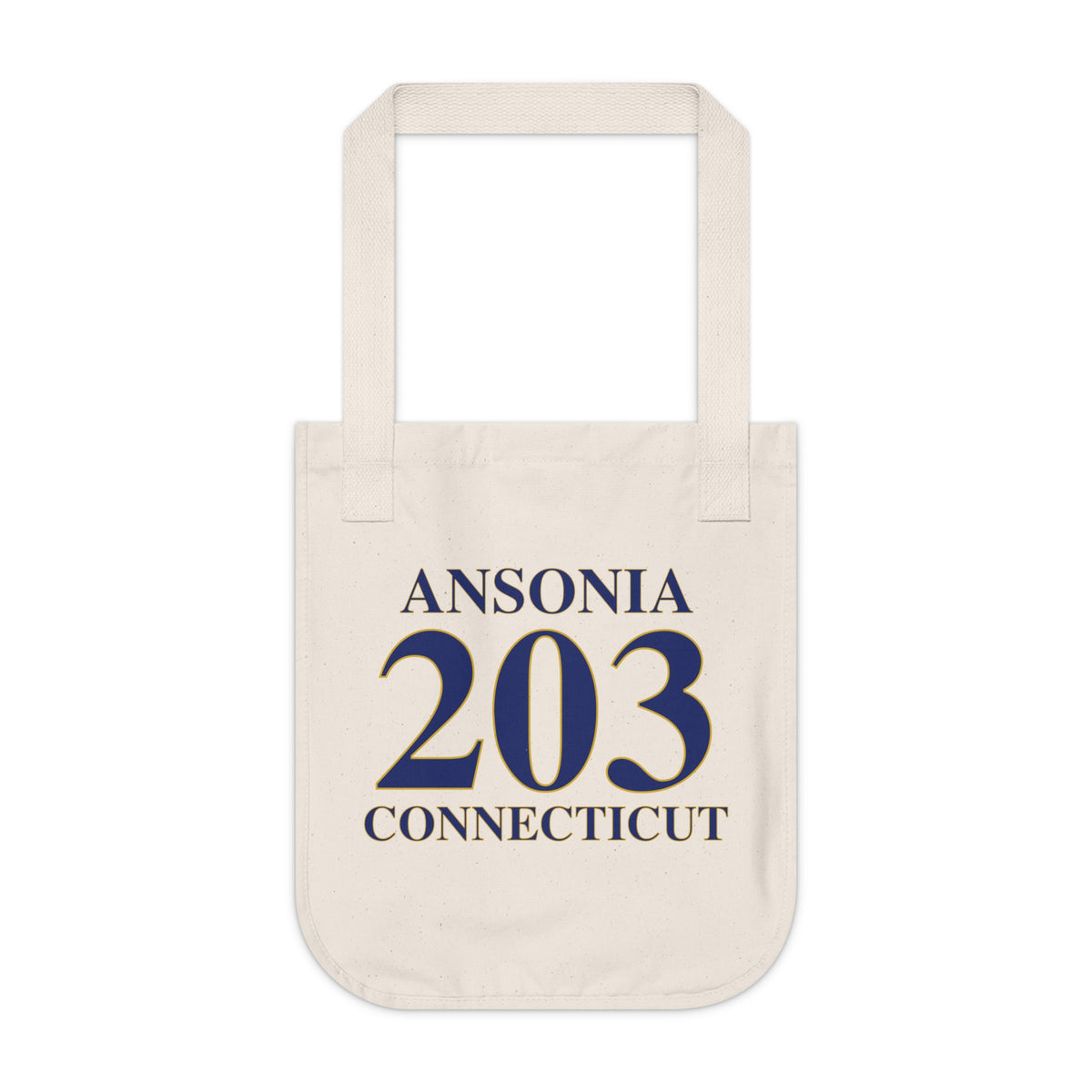 Ansonia 203 Connecticut Organic Canvas Tote Bag