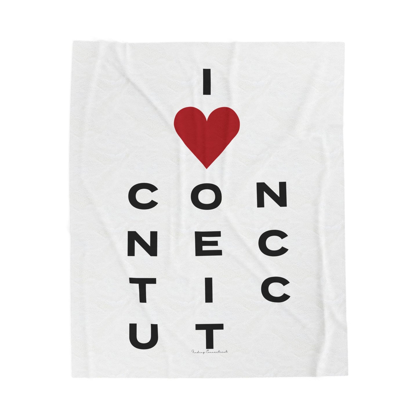 Connecticut Vision Velveteen Plush Blanket