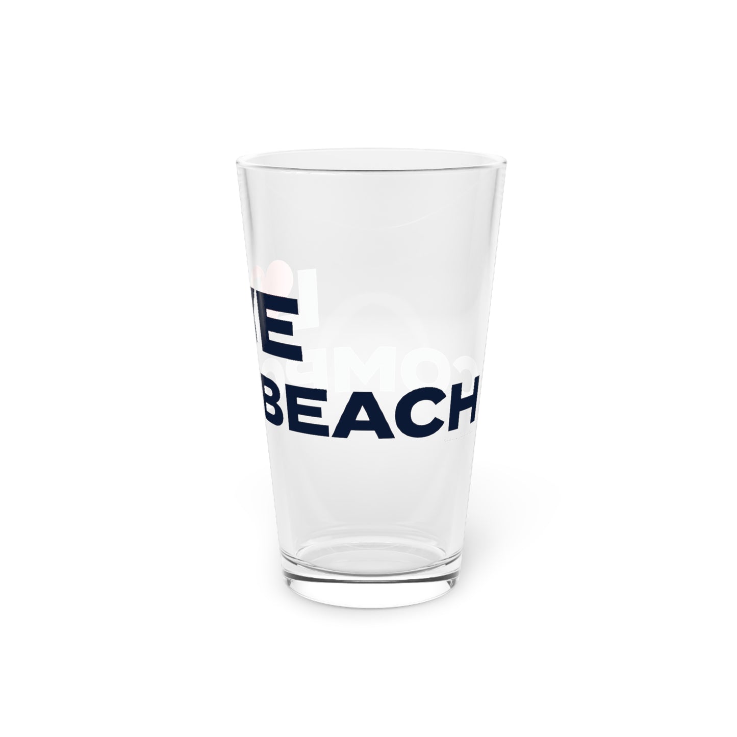 Love Compo Beach Pint Glass, 16oz
