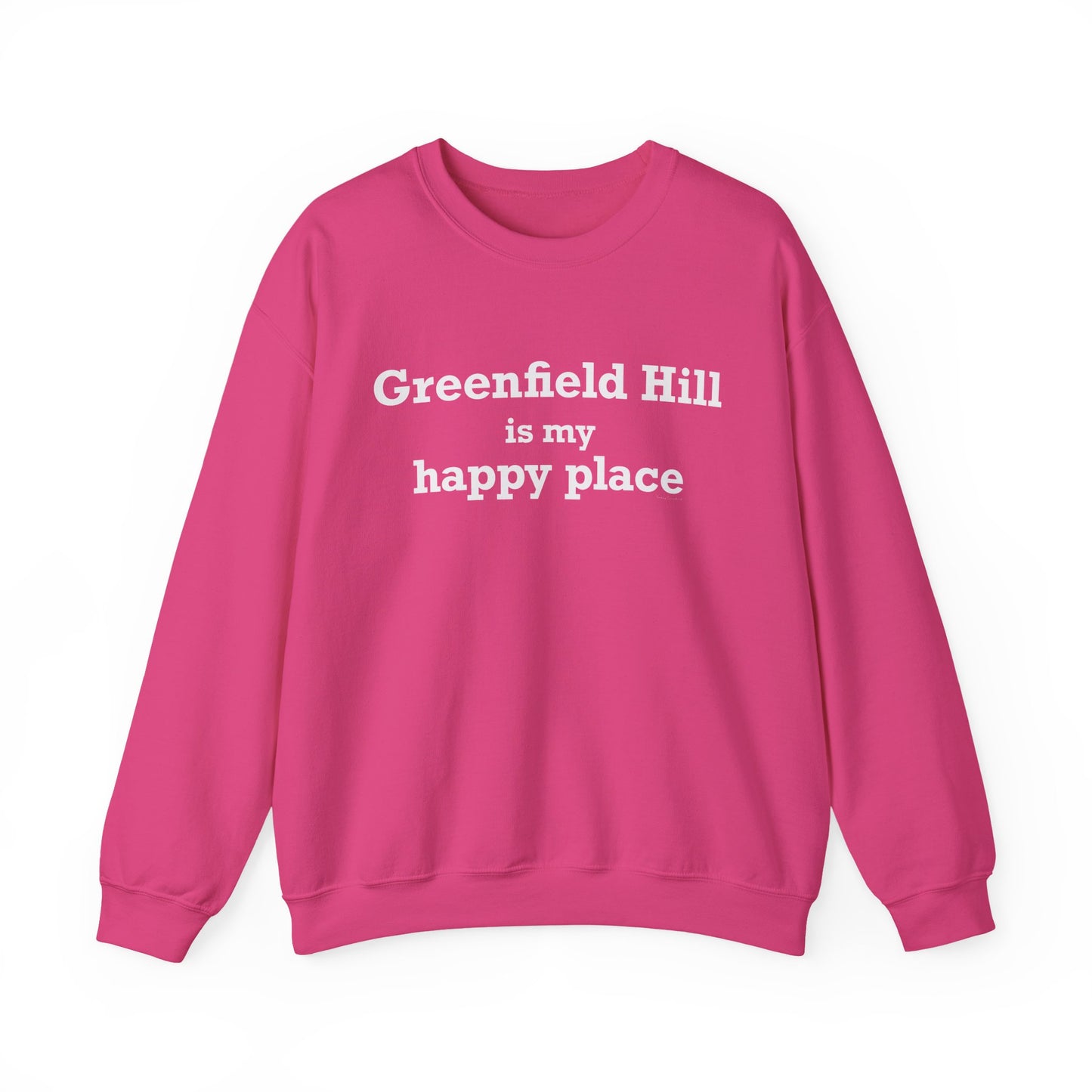 Greenfield Hill is My Happy Place Unisex Heavy Blend™ Crewneck Sweatshirt