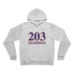 203 Madision Red White & Blue Unisex Sponge Fleece Pullover Hoodie