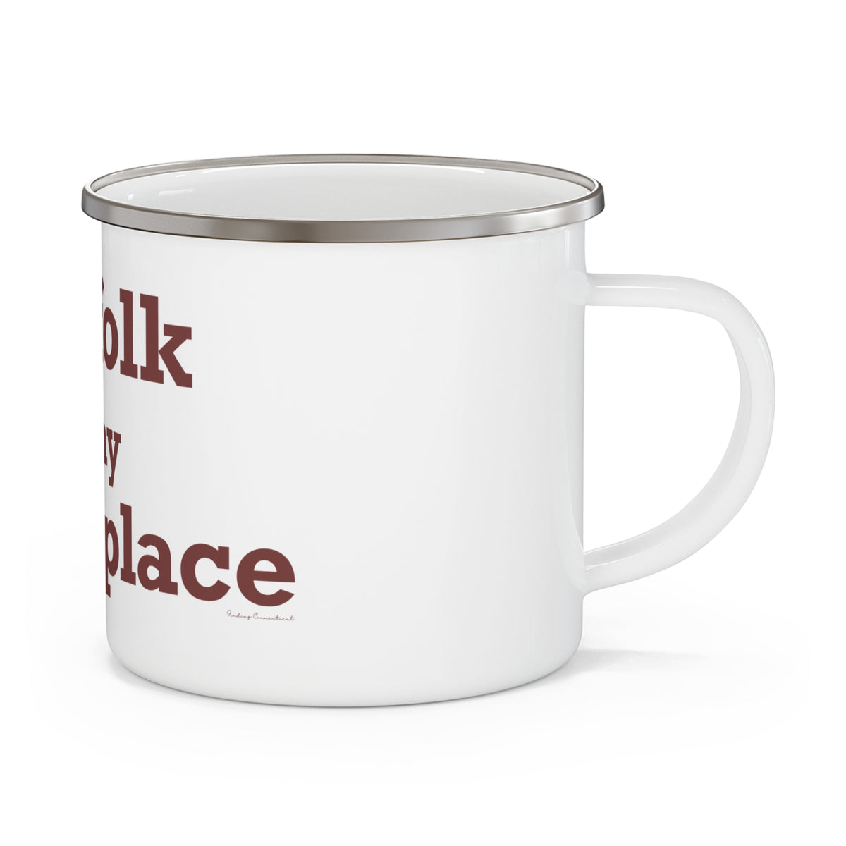 Norfolk is My Happy Place Enamel Camping Mug
