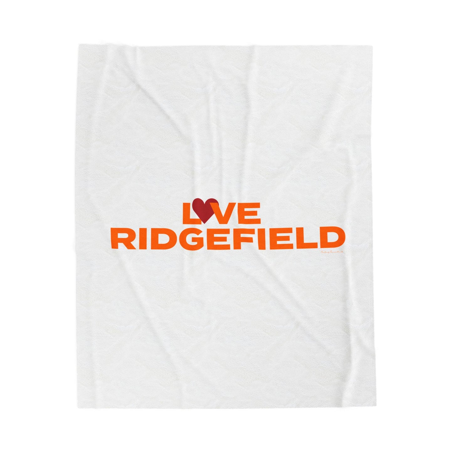 Love Ridgefield Velveteen Plush Blanket