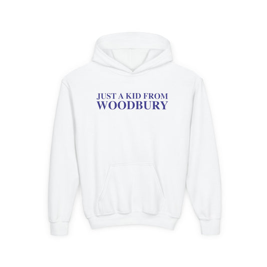 Just a kid from Woodbury Youth Heavy Blend Hooded Sweatshirt