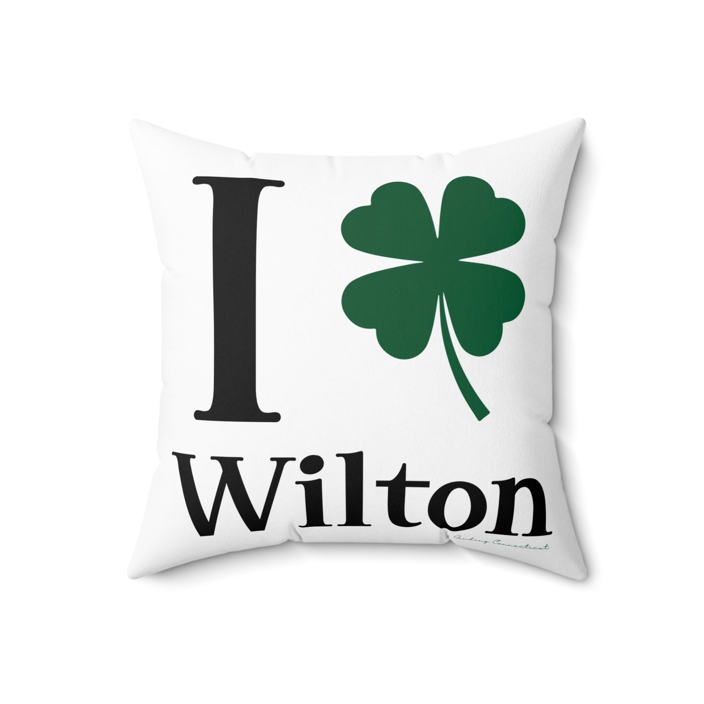 I Clover Wilton Spun Polyester Square Pillow