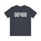 06468 Monroe Connecticut Zip Code Unisex Jersey Short Sleeve T-Shirt