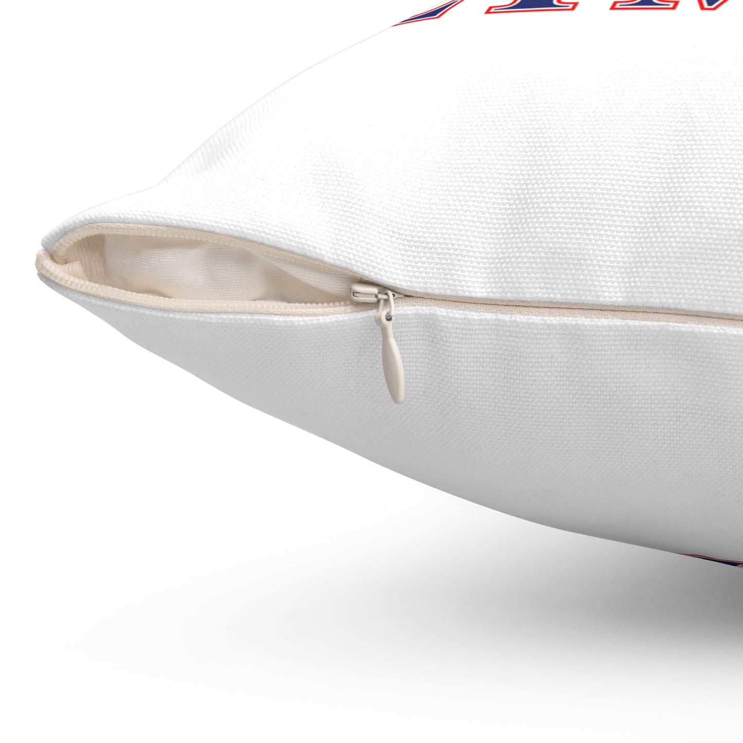 203 Seymour Red White & Blue Spun Polyester Square Pillow