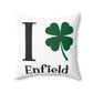I Clover Enfield Spun Polyester Square Pillow