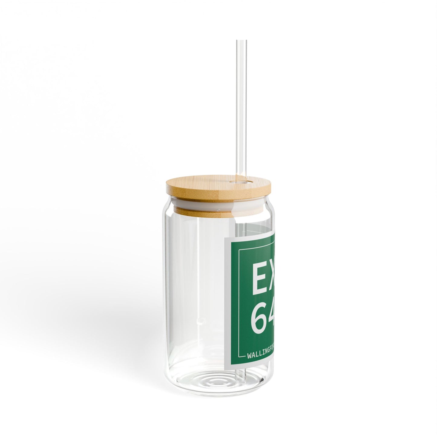 Vintage Exit 64 WCP Sign Sipper Glass, 16oz