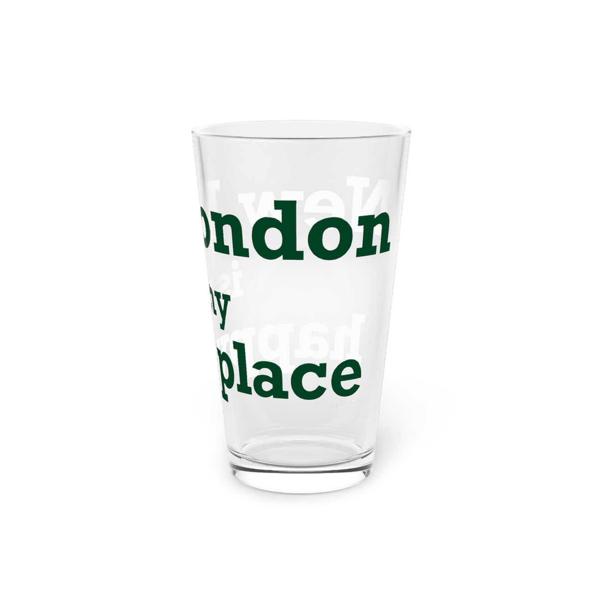 New London is My Happy Place Pint Glass, 16oz