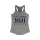 Eastford 860 Connecticut Women's Ideal Racerback Tank Top