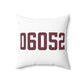 06052 New Britain Connecticut Zip Code Polyester Square Pillow