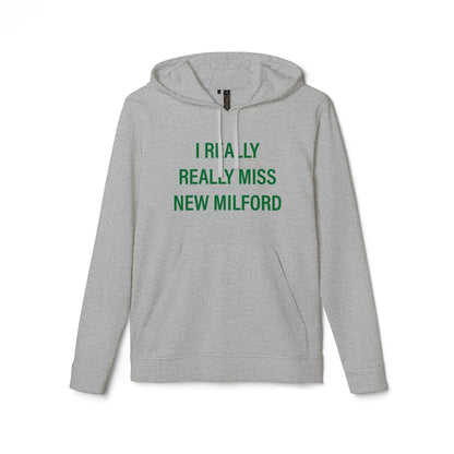 I Really Really Miss New Milford adidas Unisex Fleece Hoodie