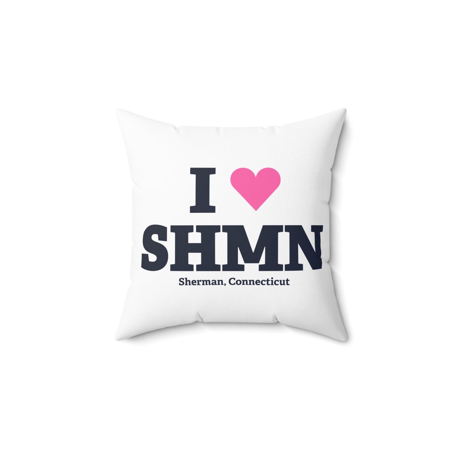 I Heart SHMN Spun Polyester Square Pillow