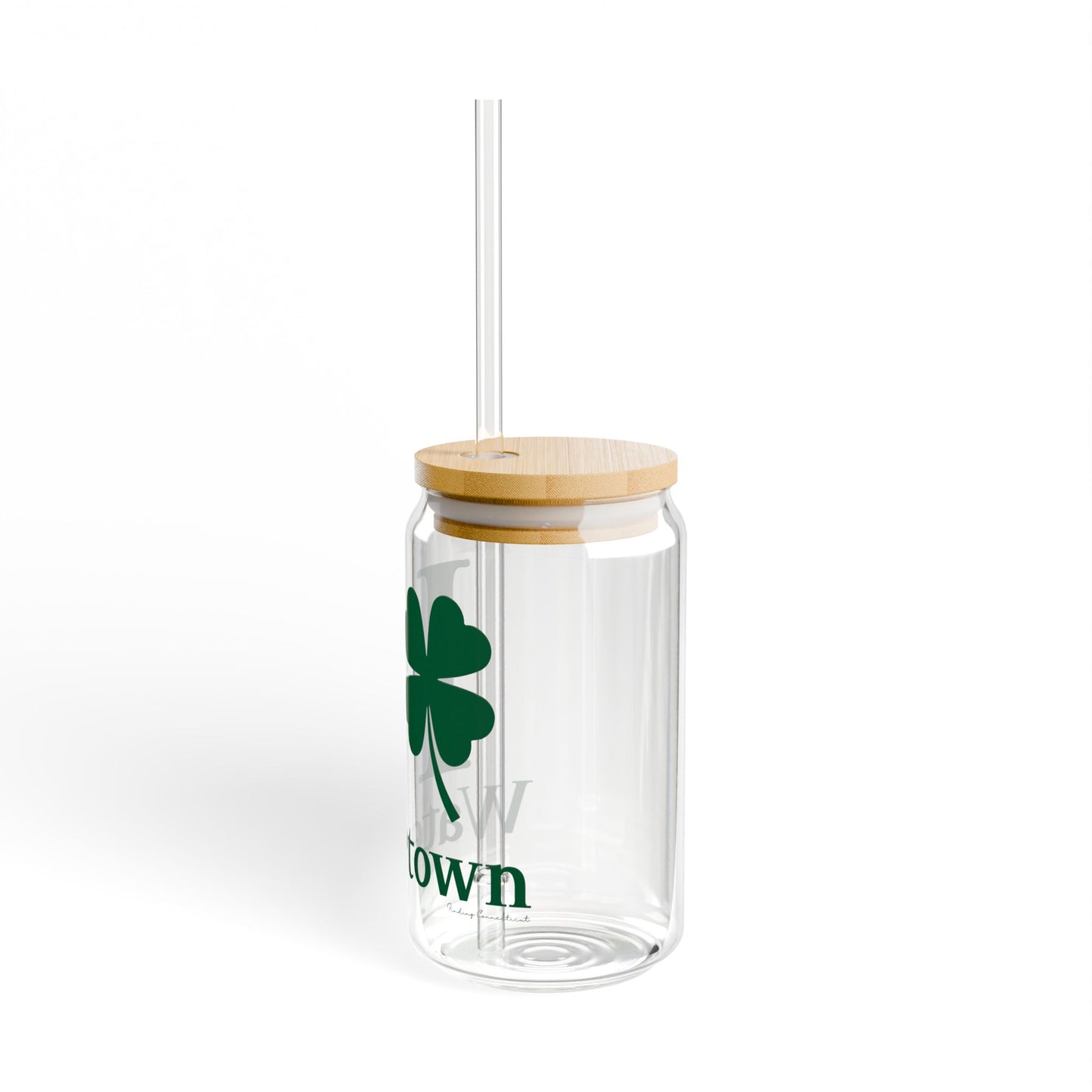 I Clover Watertown Sipper Glass, 16oz