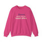 Goose Shows Are My Happy Place - Cream & Purple Unisex Heavy Blend™ Crewneck Sweatshirt