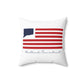 Hartland Connecticut Flag Spun Polyester Square Pillow