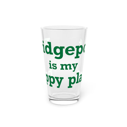 Bridgeport Is My Happy Place Pint Glass, 16oz