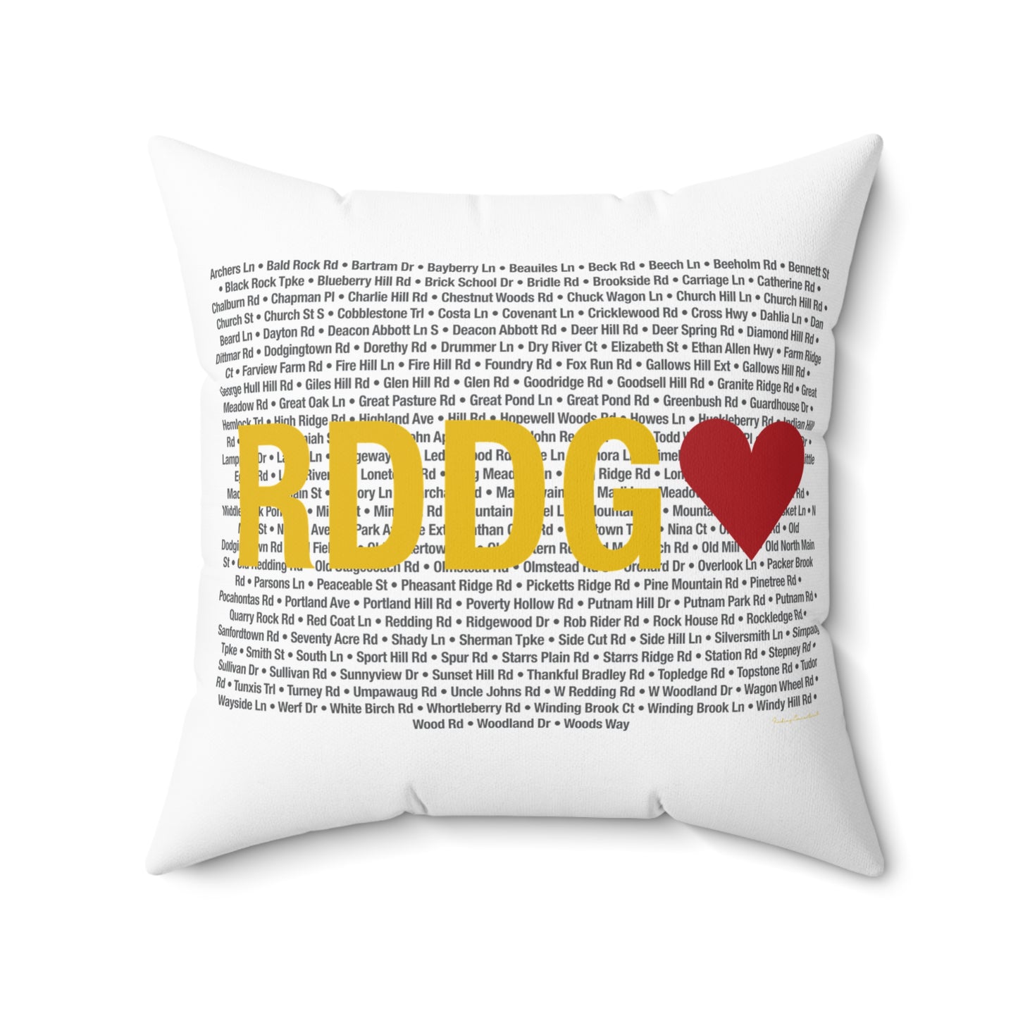 Redding Love Spun Polyester Square Pillow
