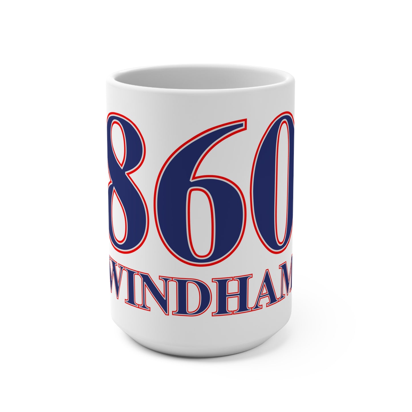 860 Windham Red, White & Blue Mug 15oz