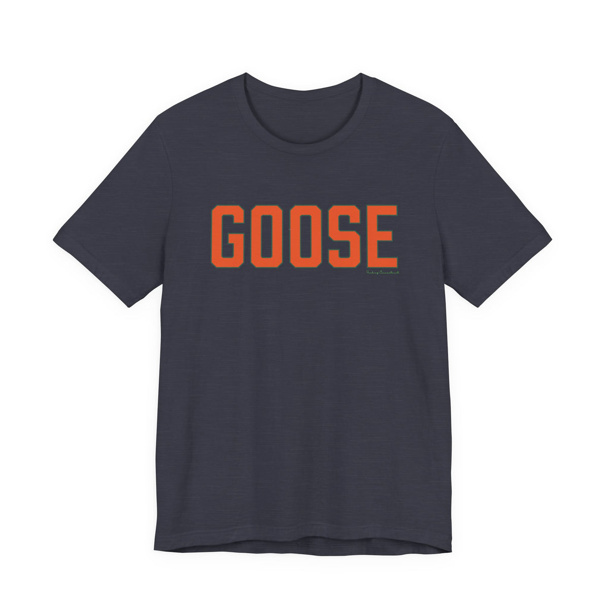 Goose Zip Code Orange & Green Unisex Jersey Short Sleeve T-Shirt