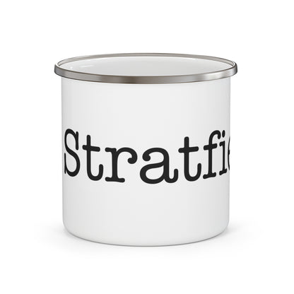 I Heart Stratfield. Enamel Camping Mug