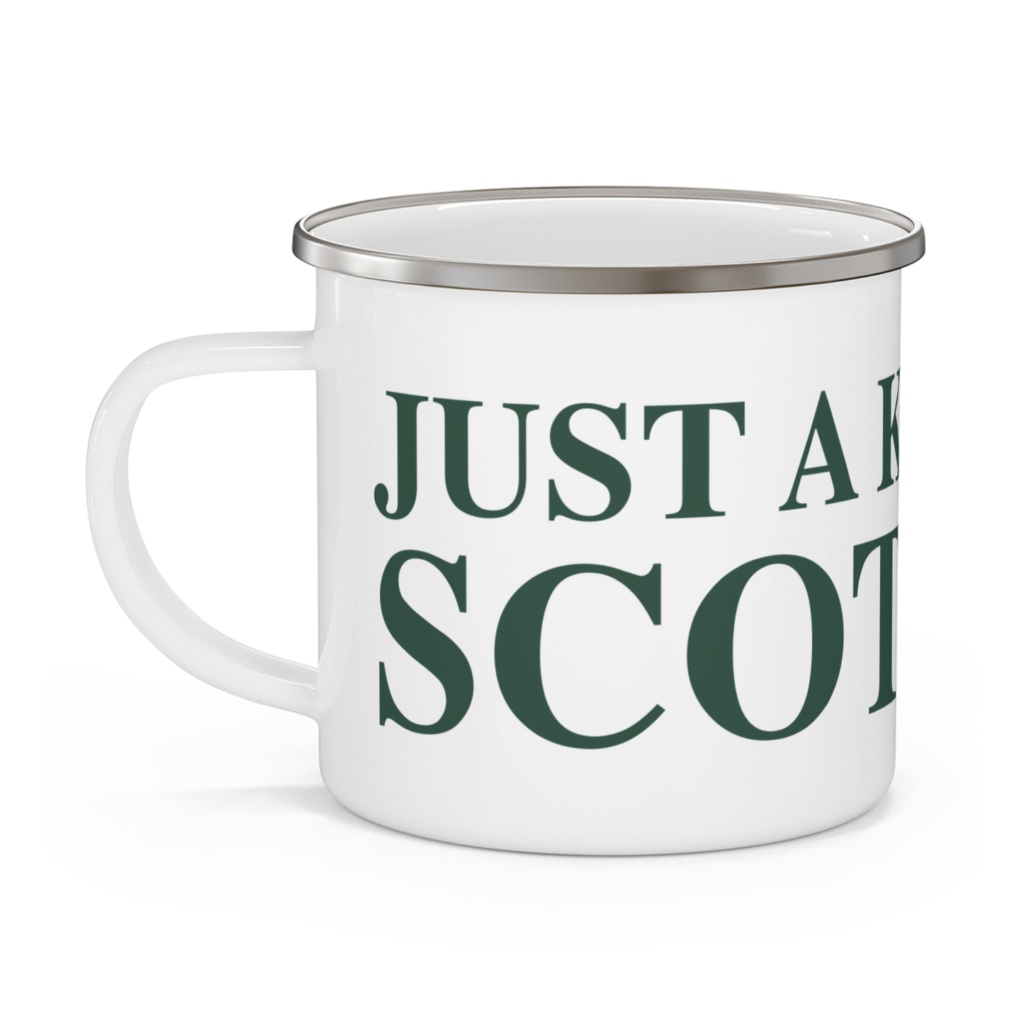 Just a kid from Scotland Enamel Camping Mug