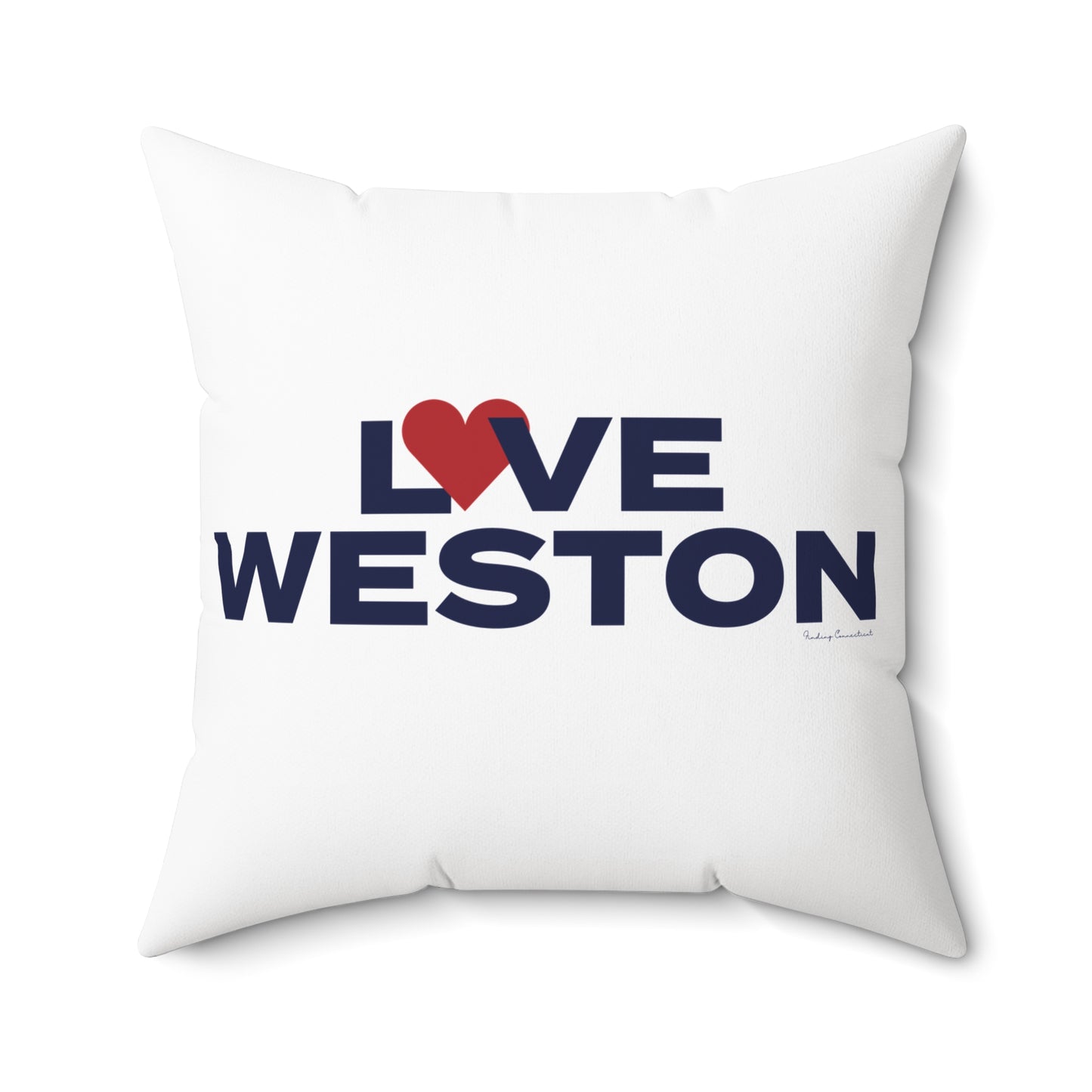 Love Weston Spun Polyester Square Pillow