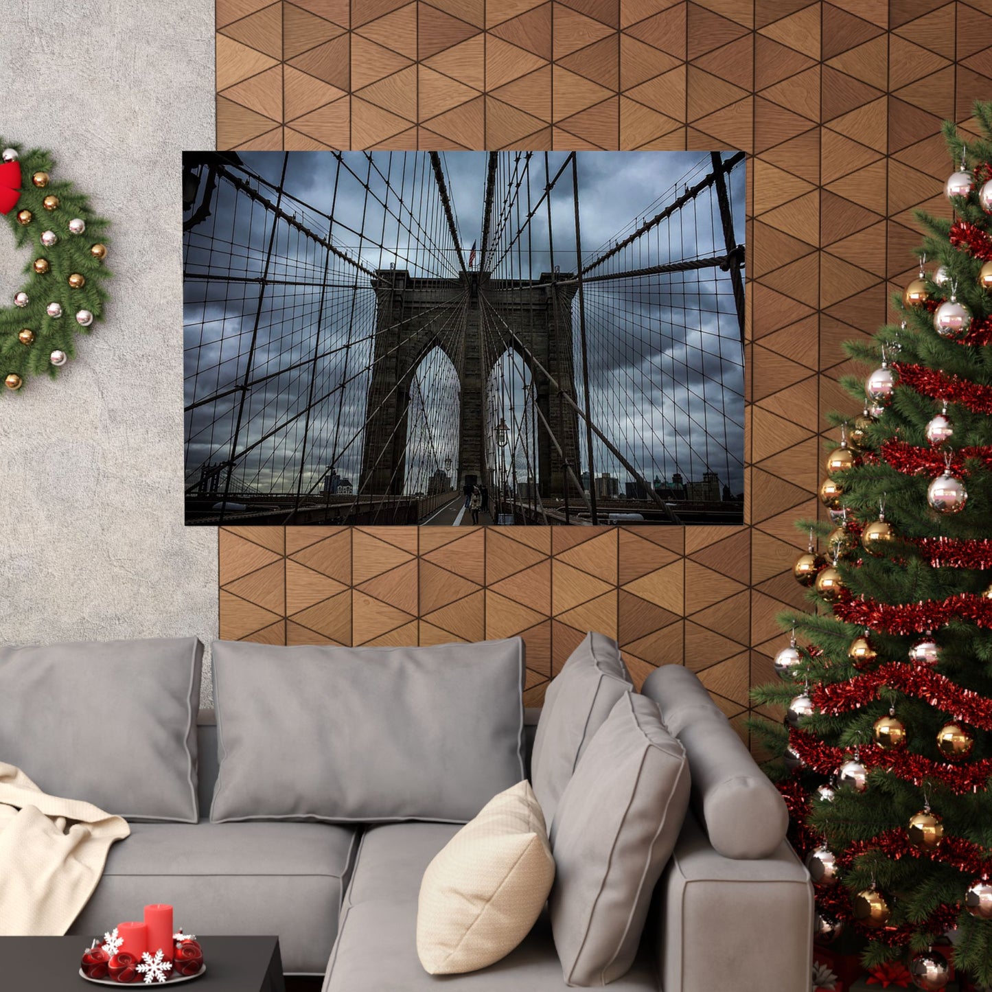 In the middle of the bridge Matte Horizontal Posters