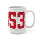 06853 Norwalk Connecticut Zip Code Mug 15oz