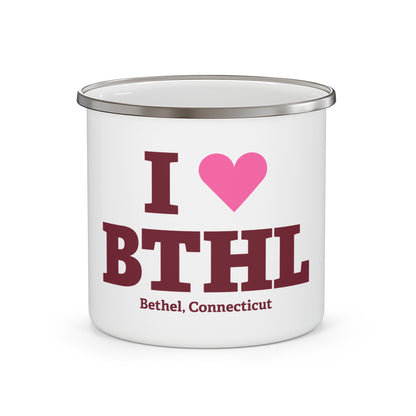 I Heart BTHL Enamel Camping Mug