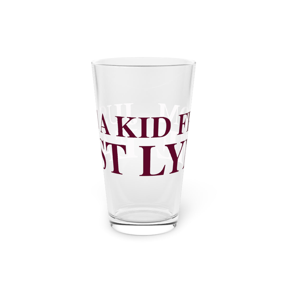Just a kid from Franklin Pint Glass, 16oz