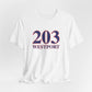 203 Westport Red White & Blue Unisex Jersey Short Sleeve T-Shirt
