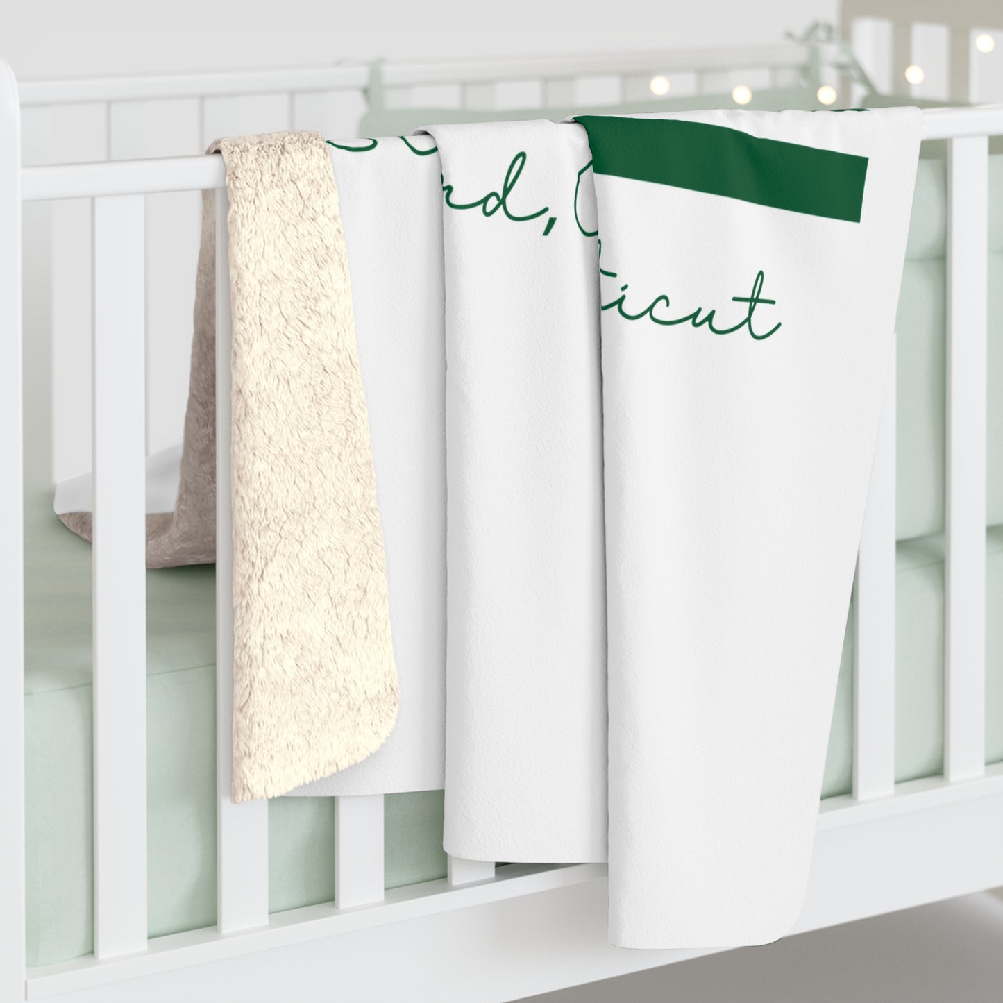 Stratford Connecticut St Patrick’s Day Flag Sherpa Fleece Blanket