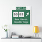 Vintage WCP Exit 59 Sign Matte Canvas, Stretched, 1.25"