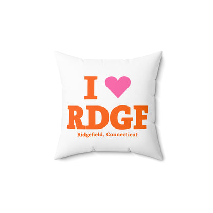 I Heart RDGF Spun Polyester Square Pillow