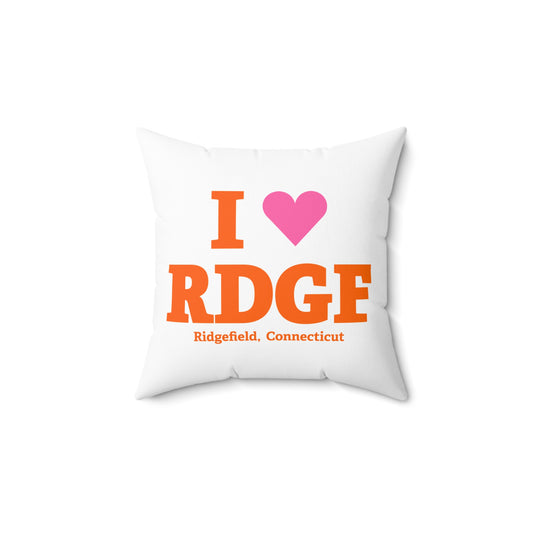 I Heart RDGF Spun Polyester Square Pillow