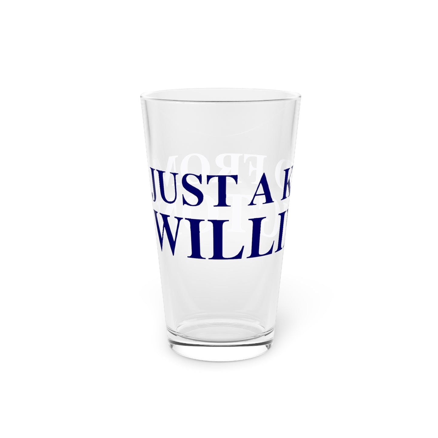 Just a kid from Willington Pint Glass, 16oz