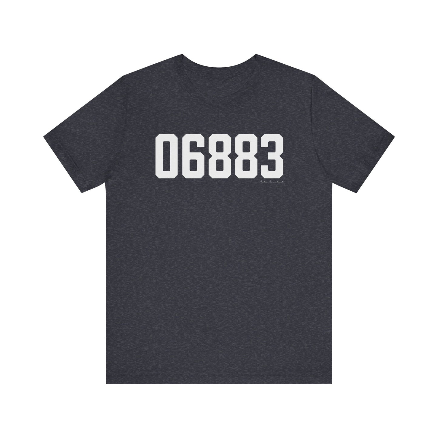 06883 Weston CT Zip Code Unisex Jersey Short Sleeve T-Shirt