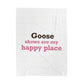 Goose Shows Are My Happy Place  - Pink & Espresso Velveteen Plush Blanket