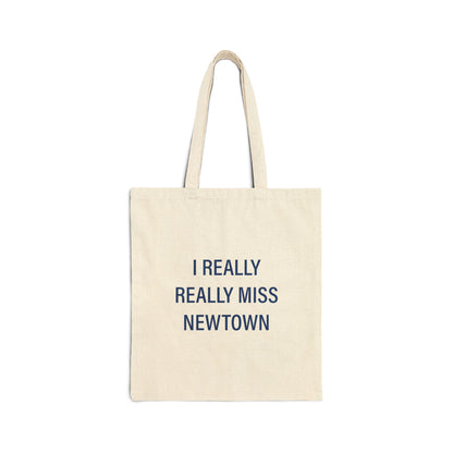 I Really Really Miss Newtown Cotton Canvas Tote Bag