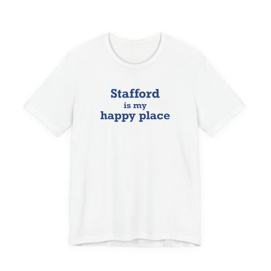Stafford is My Happy Place Unisex Jersey Short Sleeve T-Shirt